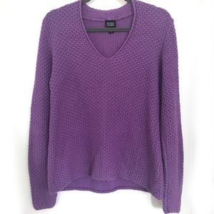 Eileen Fisher Textured Knit Merino Wool Sweater
